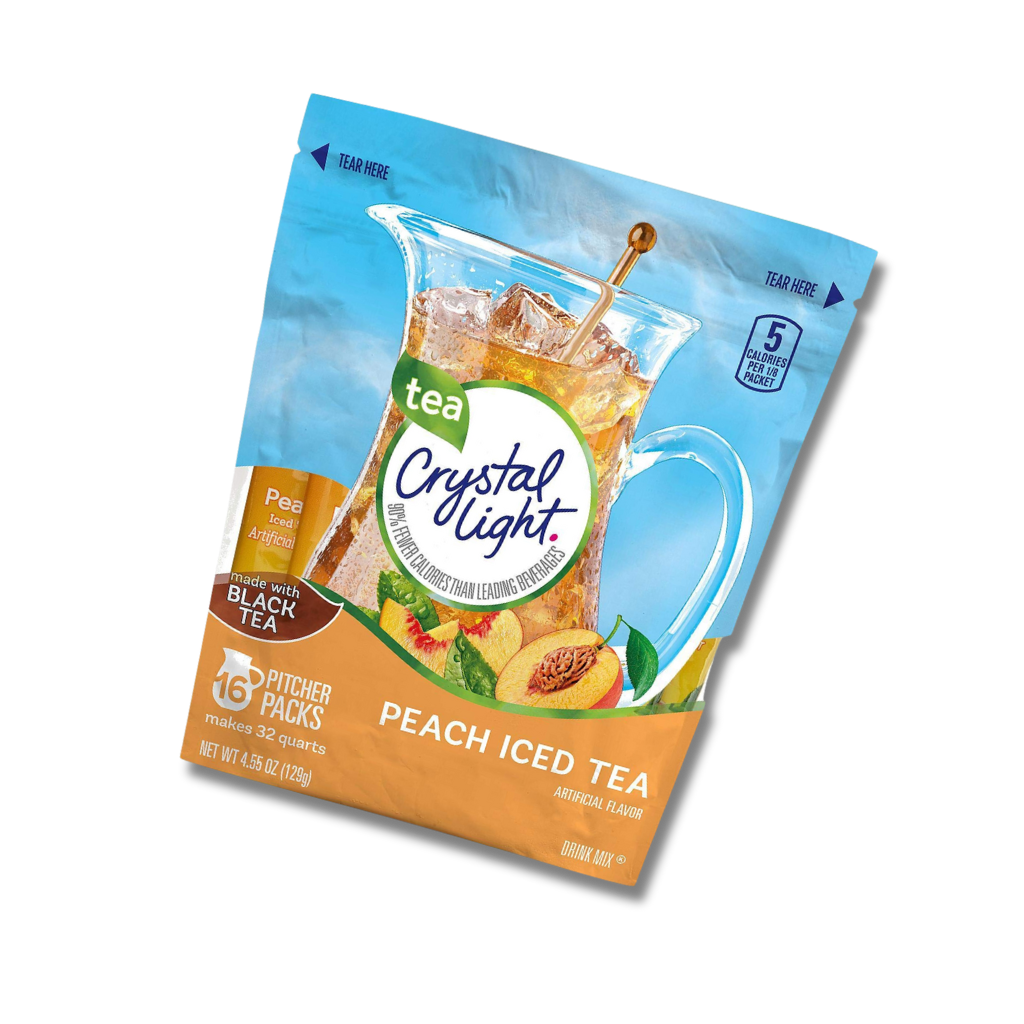 crystal light peach tea