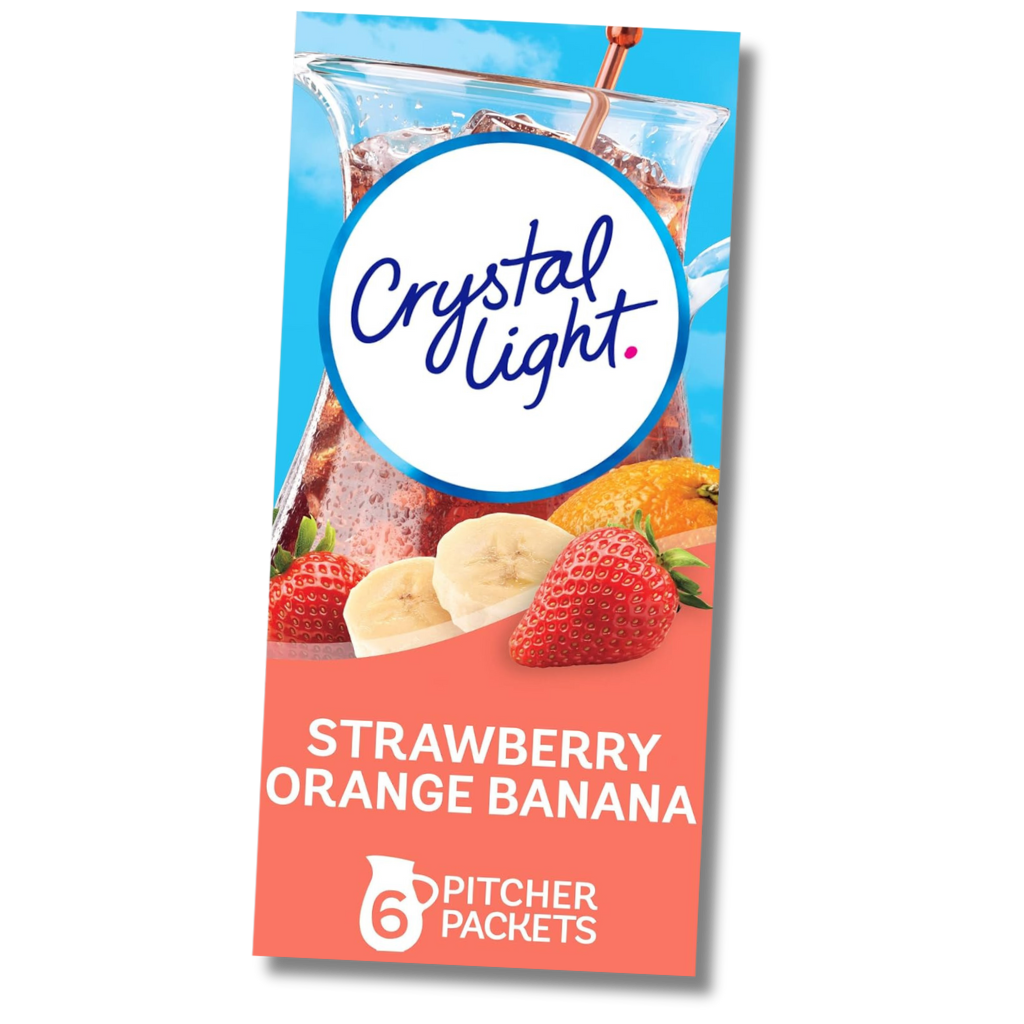 crystal light strawberry orange banana